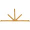 Ekena Millwork Saratoga Rough Sawn Timber Gable Bracket, Western Red Cedar, 108"W x 68"H x 2"D x 4"F, 15/12 Pitch GBW108X68X0204SAR00RWR - alternate 2